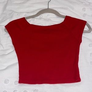 Red Brandy Melville Crop Top